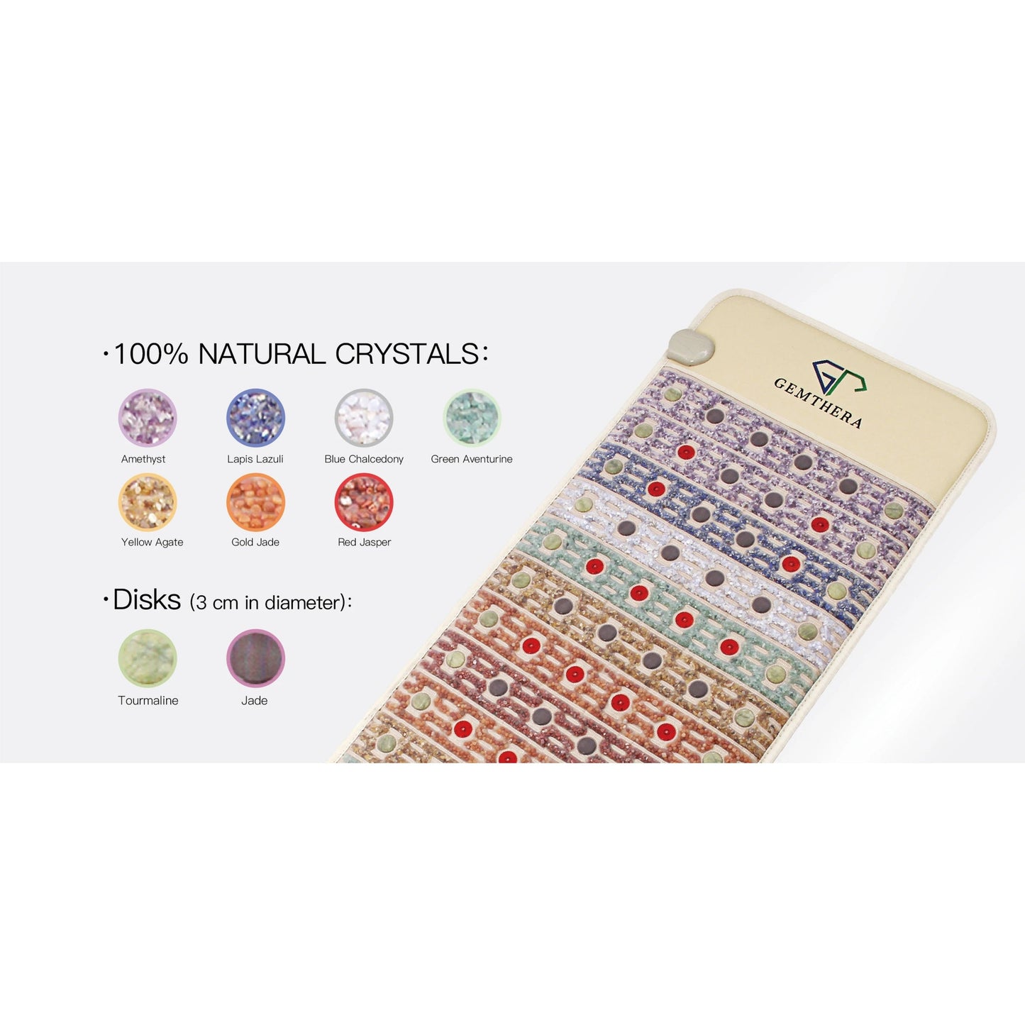 Gemstone Chakra Photon Infrared Mat